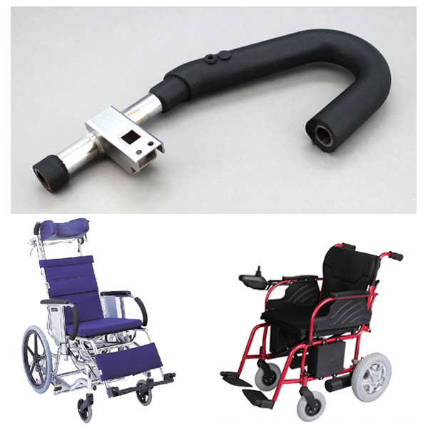 The elderly scooter, PU handle the elderly wheelchair, polyurethane armrests wheelchair, PU plastic bag handle, PU since the crust handrails