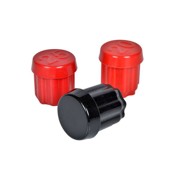 barbell bar pipe plug, plug PU tube, red black plug, plug, rubber plug, Weight Bar plug