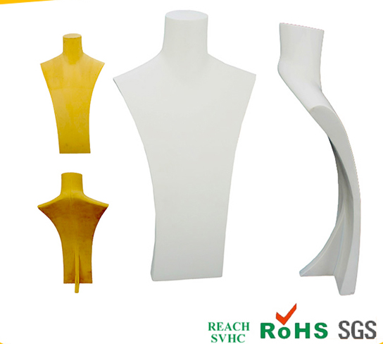 customized necklace display, mannequins, PU mannequins, Jewelry Mannequin,  neck stand