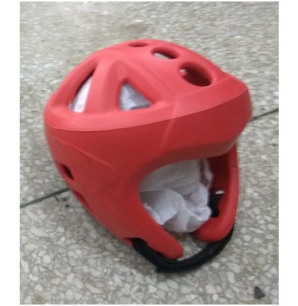 high quality OEM head guard, head guard for taekwondo, red boxing headgear