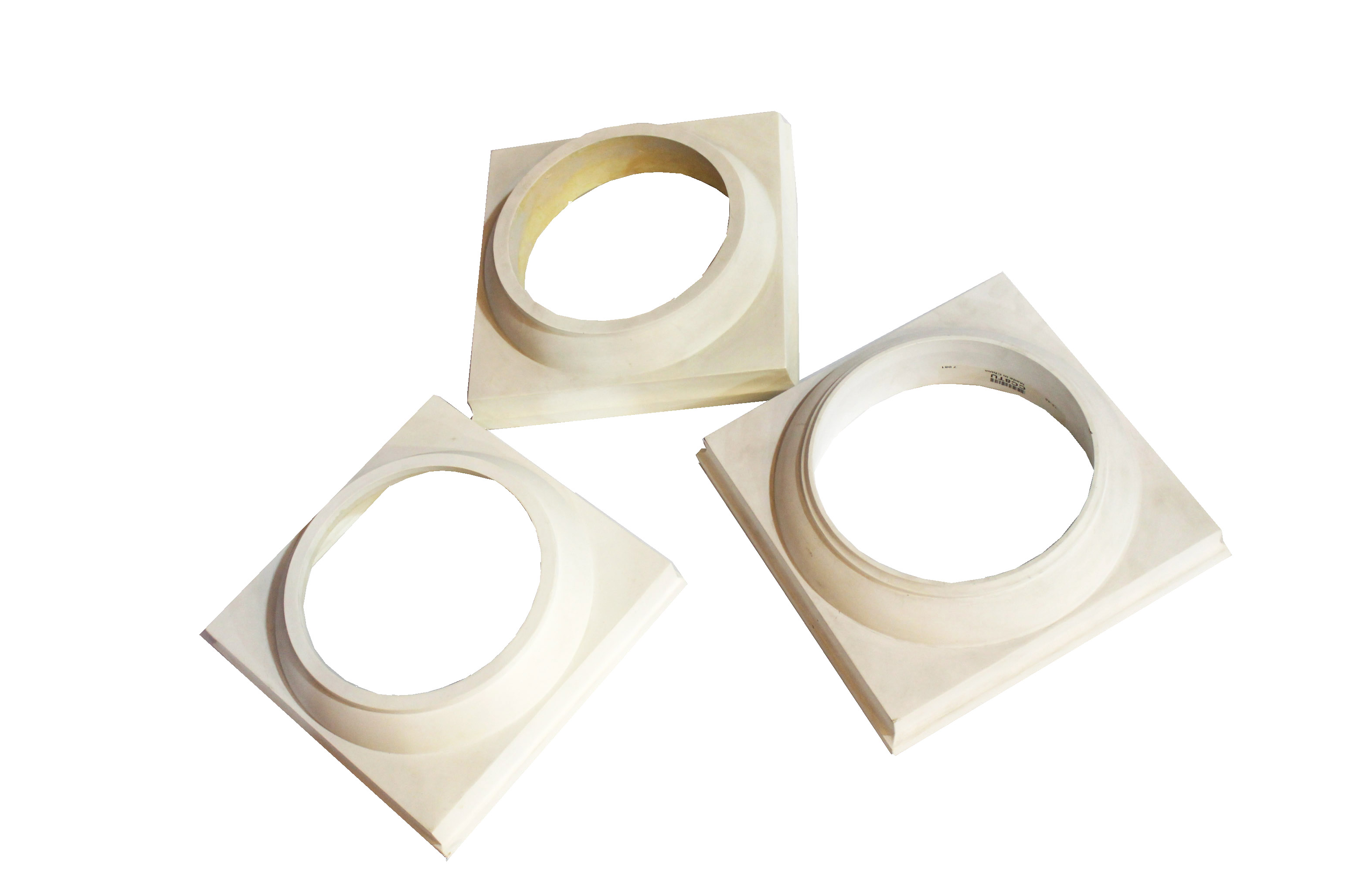 polyurethane white pillar head, Round Tuscan Capital and Base、promotional capital column、polyurethane decorative capital