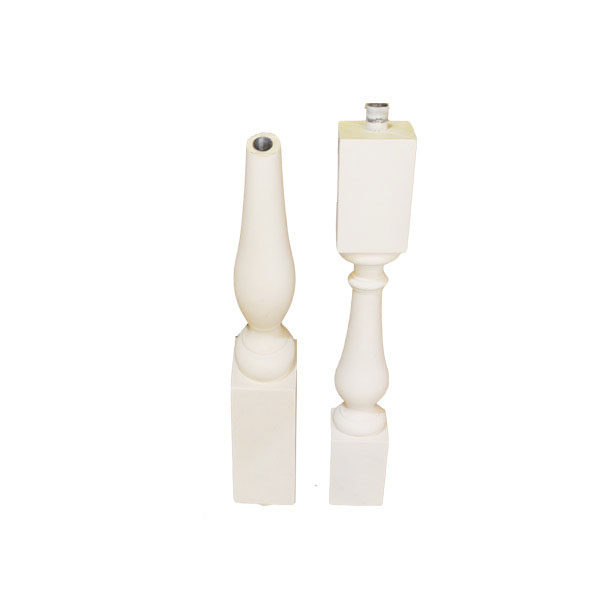 PUの手すり、PUのバルコニーの手すり、白い滑らかな表面の欄干、PUフォーム工場階段の手すり