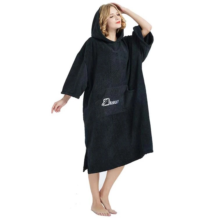 100% Cotton Custom Poncho Hooded Towel