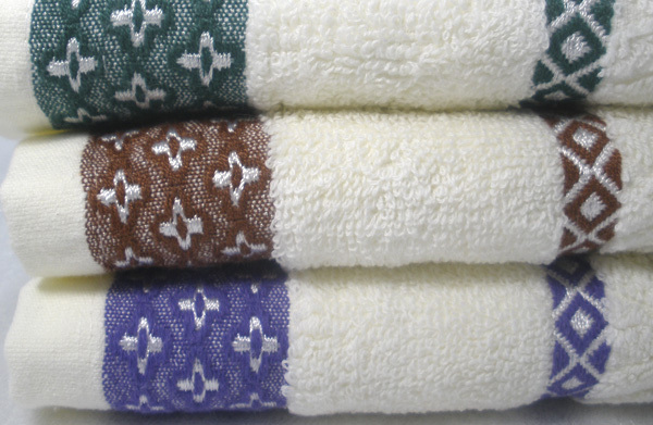 100% cotton embroidered towels