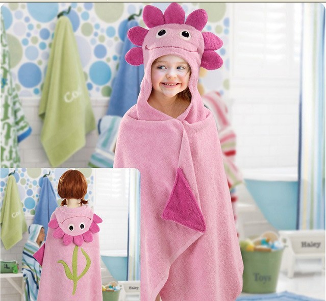 100%cotton kids hooded towel