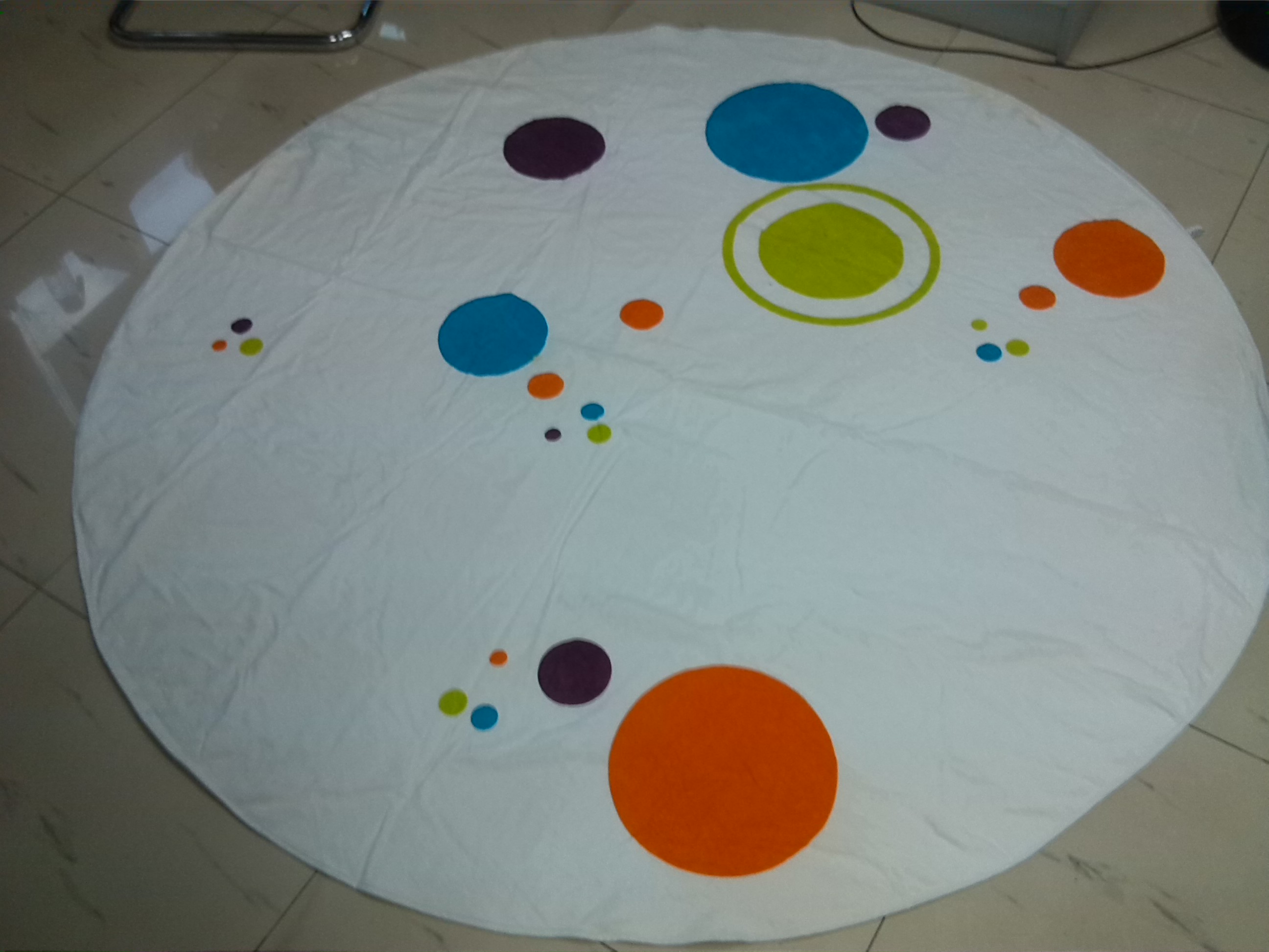 100％纯棉活性印花圆形沙滩巾