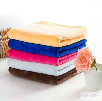 100% cotton thicker solid color microfiber face towel