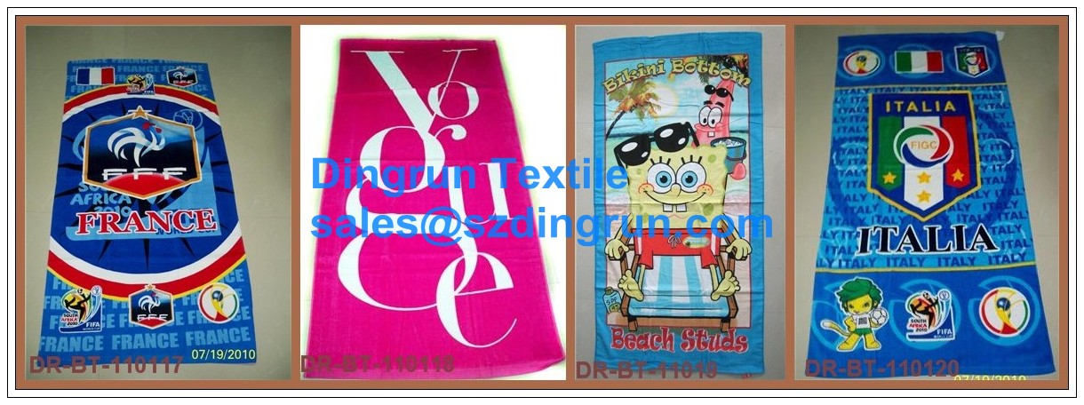 100% microfiber beach towels