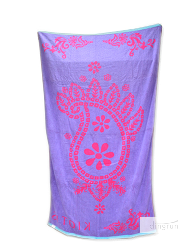 2015 100 Cotton Yarn Dyed Jacquard Velour Beach Cotton Hotel Bath Towel