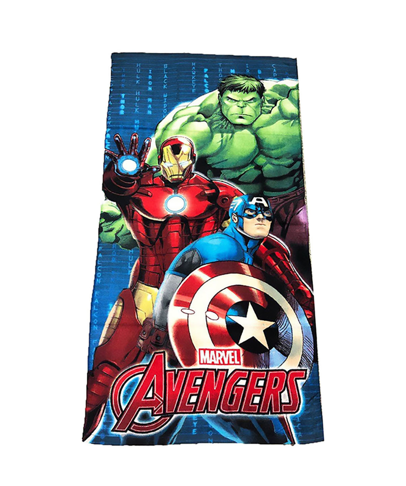 Bath Towel Cartoon Children 100% cotton Reactive Print Disney Marvel Beach Towel