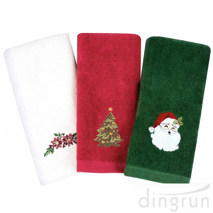 Christmas Hand Towels 100% Pure Cotton Bathroom Kitchen Towels
