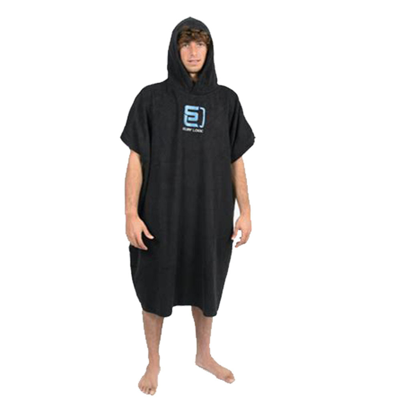 Custom 100% Cotton Adult Surf Poncho Towel with Logo Hood