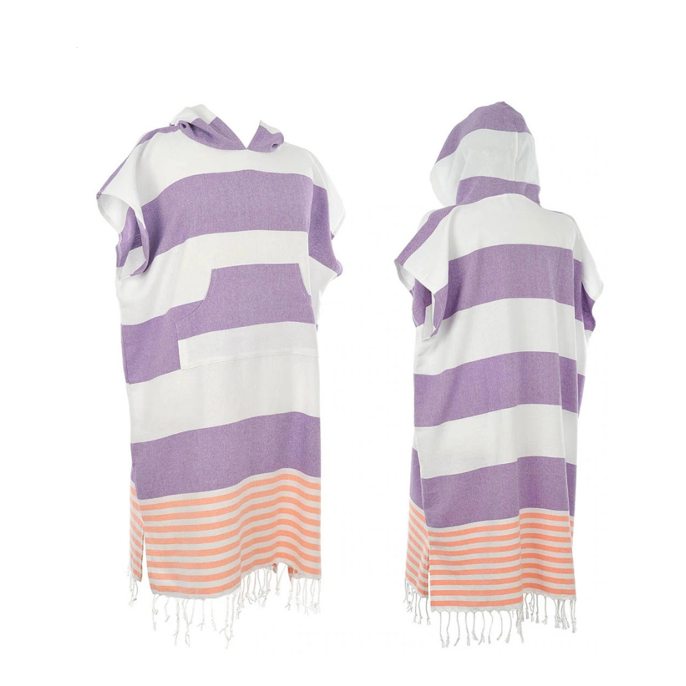 100% Cotton Turkish Towel Light Weight Surf Poncho Towel Hooded Towel