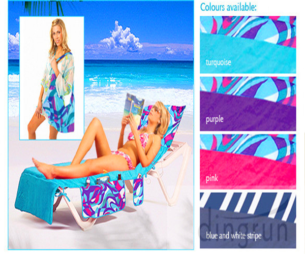 Folding fashionable beach towel bag
