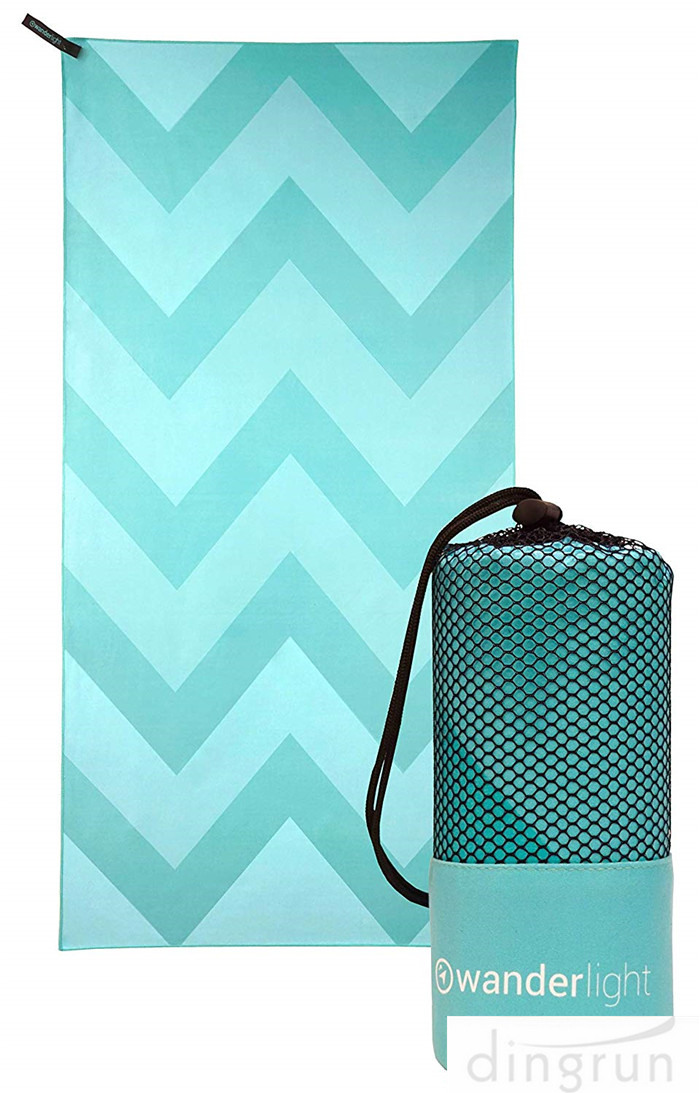 超细纤维毛巾适合旅行海滩游泳池健身房瑜伽露营