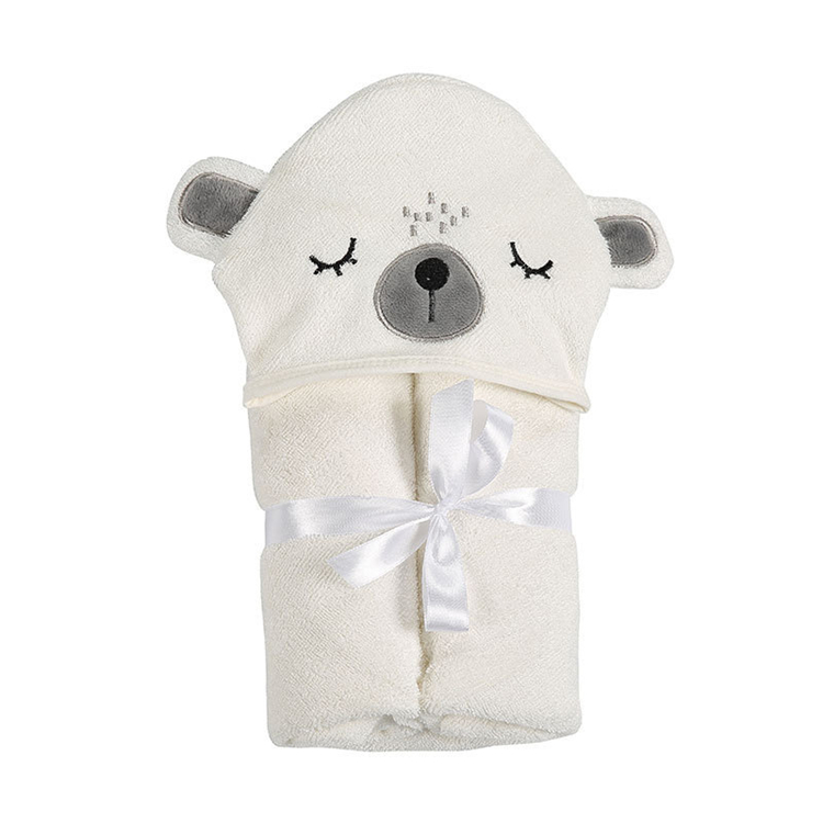Organic Bamboo Baby Animal Hooded Towel