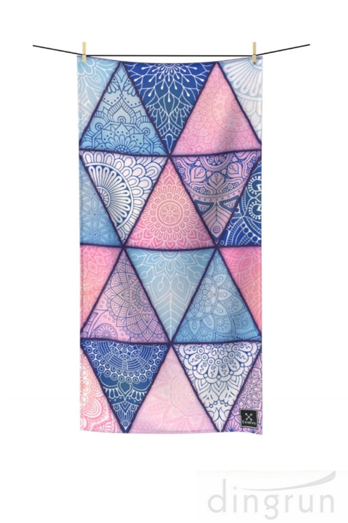 Printed Microfiber Beach Towel for Travel