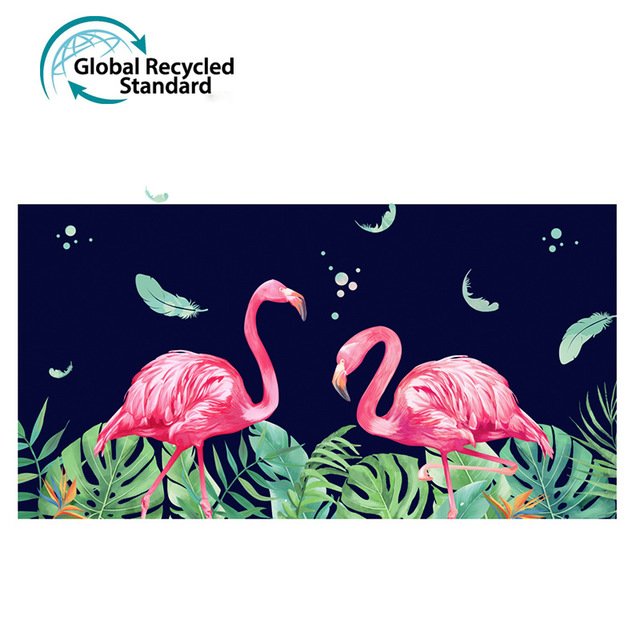 RPET瓶再生聚酯材料卡通印花沙滩巾