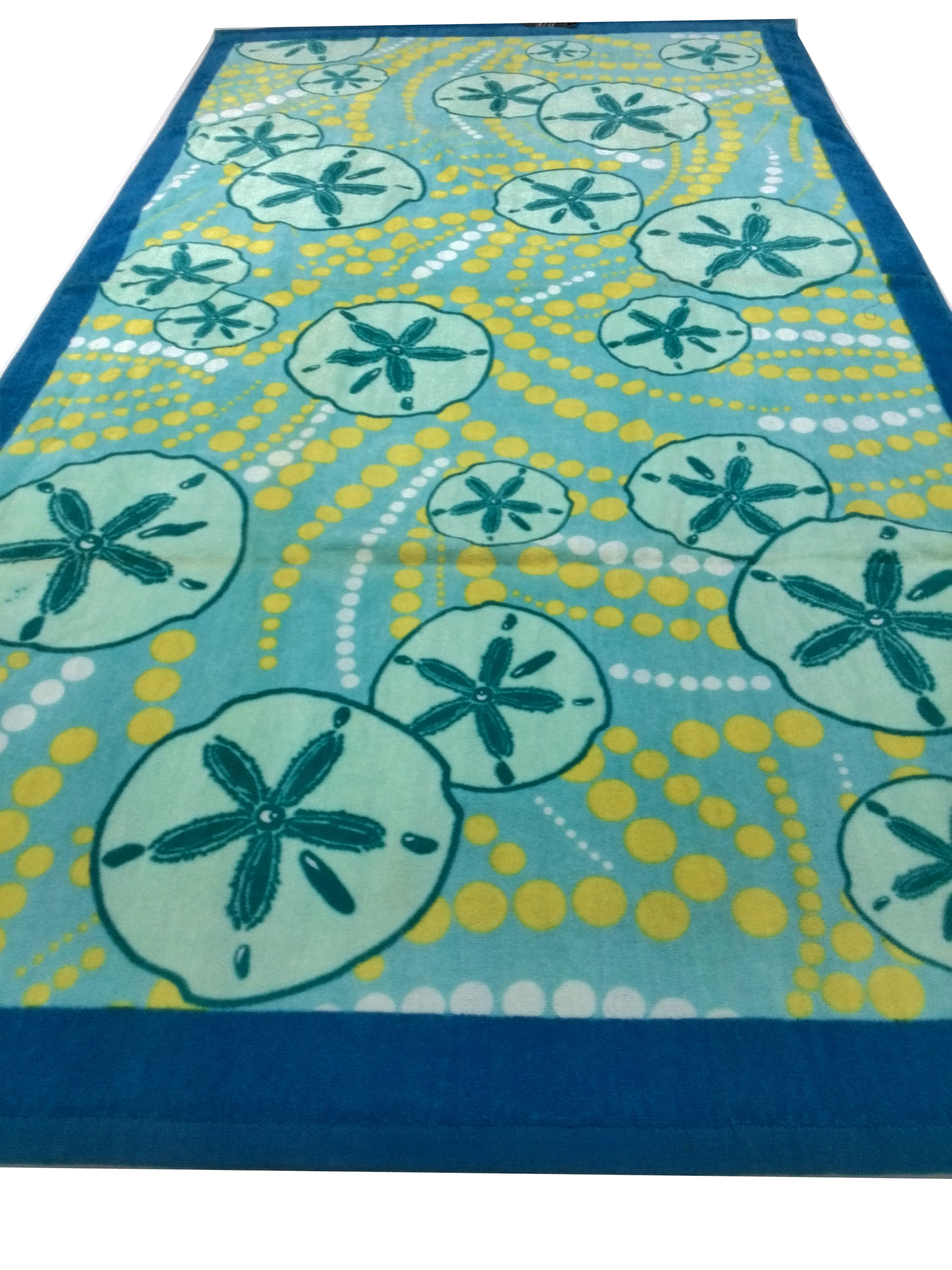 Reactive Printed microfiber  beach Towel