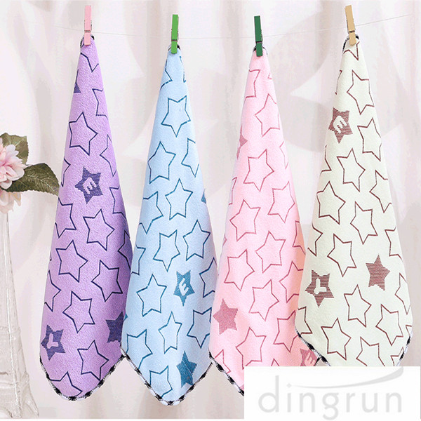 晚餐软可爱定制 Microfibe 面毛巾容易干燥偶氮染料免费