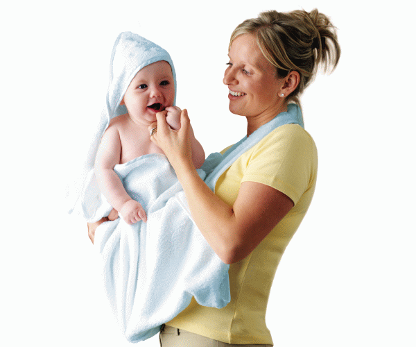 animal shaped baby hooded towel