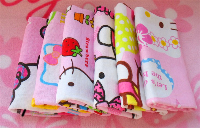 hello kitty reactive printing beach towel
