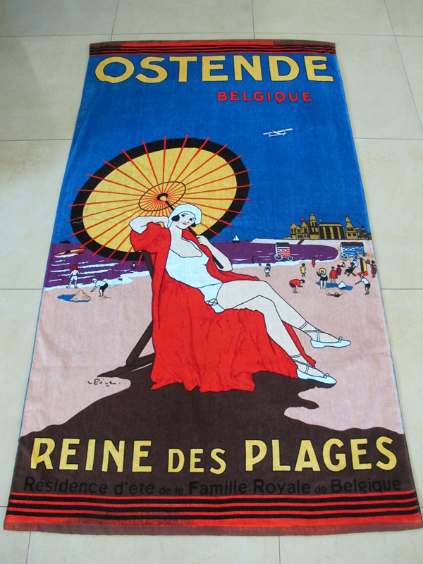 high quality two-side printing beach towel