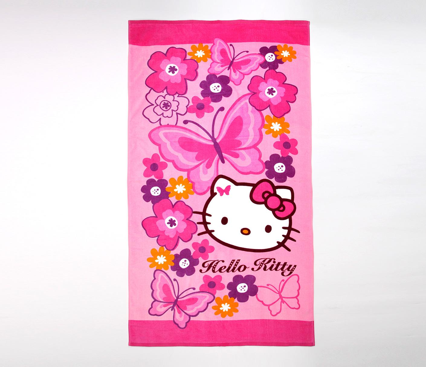 lovely hello kitty beach towel