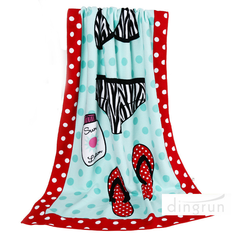 promotional customized microfiber beach towels