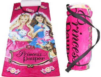 promotional printed beach towel with pillow