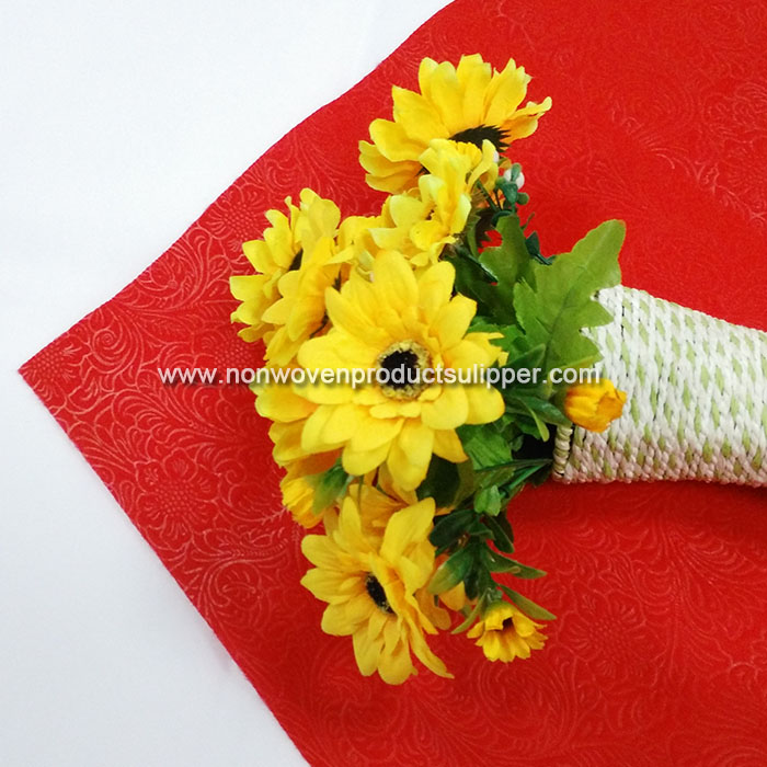 New Embossing GTRX-RE01 PP Spunbonded Non Woven Sleeve Rolls For Wedding Gift Material