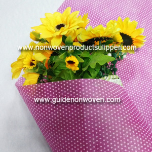 China GTTNp-wr White Small Round Dot Printing Non Woven Fabric For Christmas Gift Wrapping Paper manufacturer GTTNp-wr White Small Round Dot Printing Non Woven Fabric For Christmas Gift Wrapping Paper