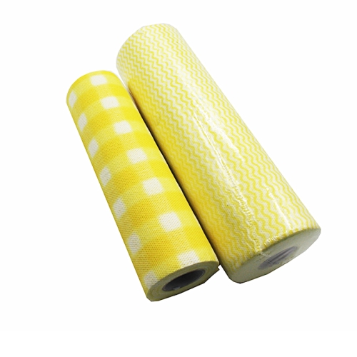 China Polyester-Viskosestoff-Spunlace Vlies-Küchentücher Wipps rollen Hersteller Polyester-Viskosestoff-Spunlace Vlies-Küchentücher Wipps rollen