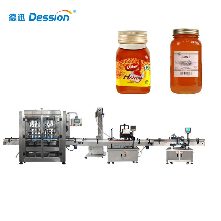 China Automatic Honey Jar Bottle Filling Machine Liquid Filling Capping Machine Foshan Supplier