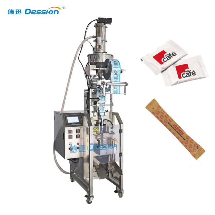 Foshan Dession 80-100bags/min sugar sachet packing machine high speed sachet packing machine