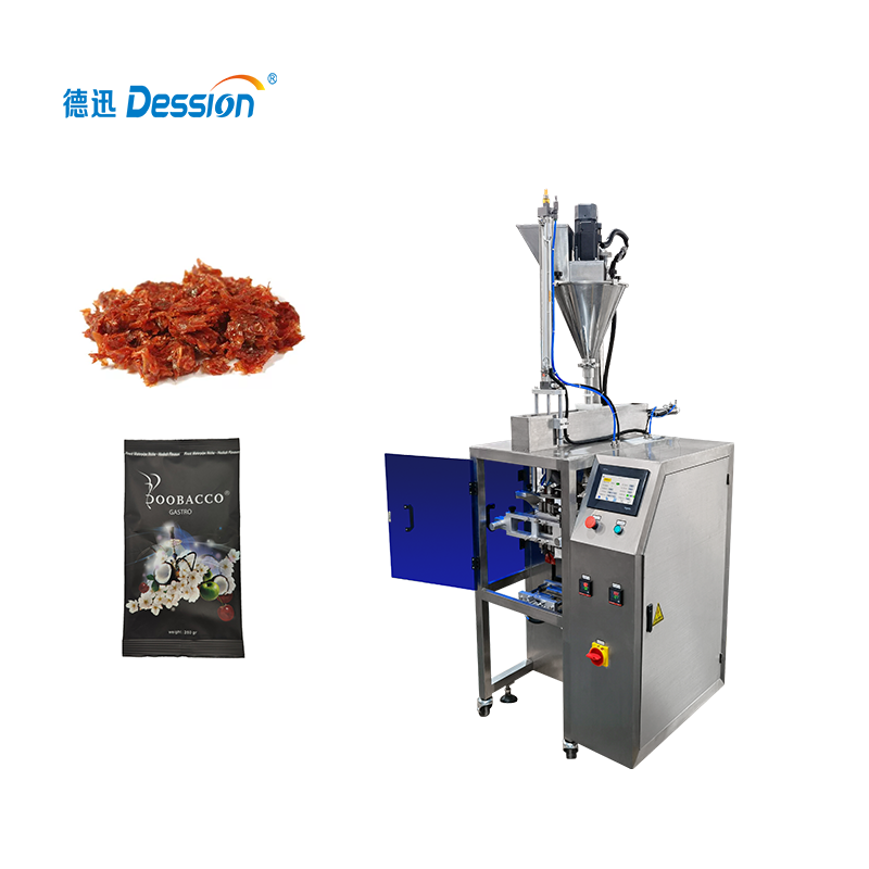 Hochpräzise 20g 50g 100g vertikale Sachet Shisha Shisha Melasse-Verpackungsmaschine für kleine Unternehmen