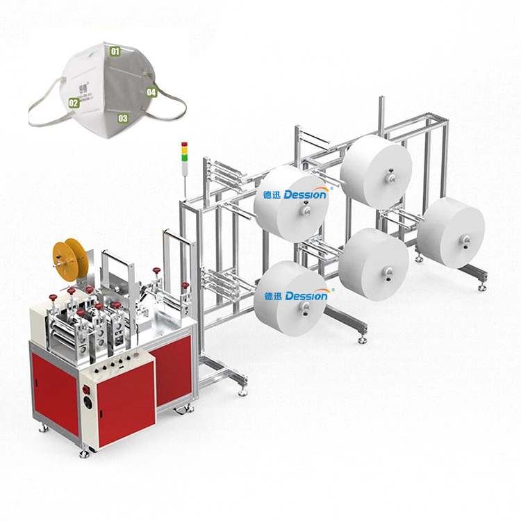 KN95-Maskenproduktionsmaschine n95-Gesichtsmaskenmaschine versandfertig