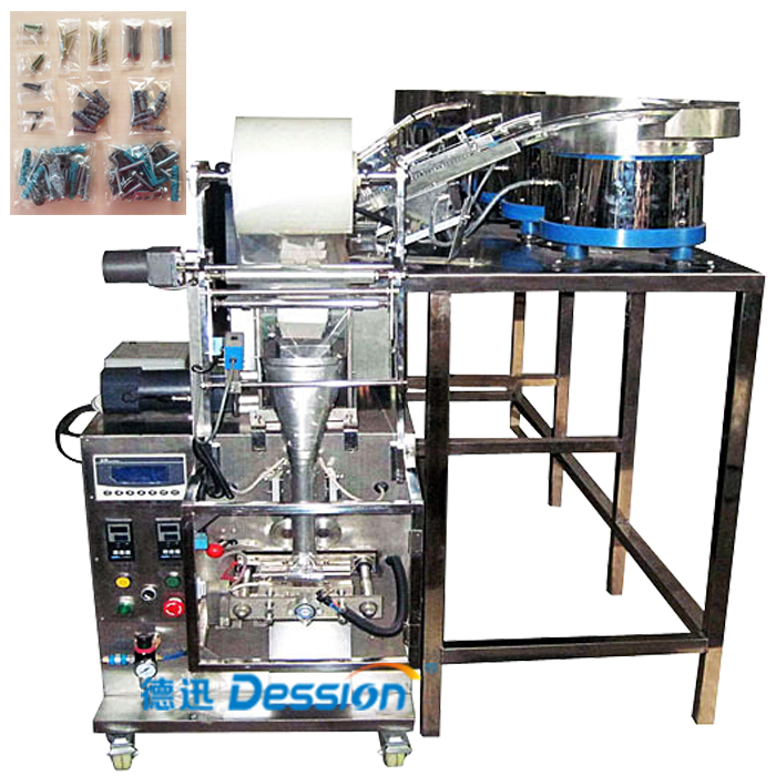 Máquina empacadora contadora de clavos con tornillos y tuercas con sistema de conteo