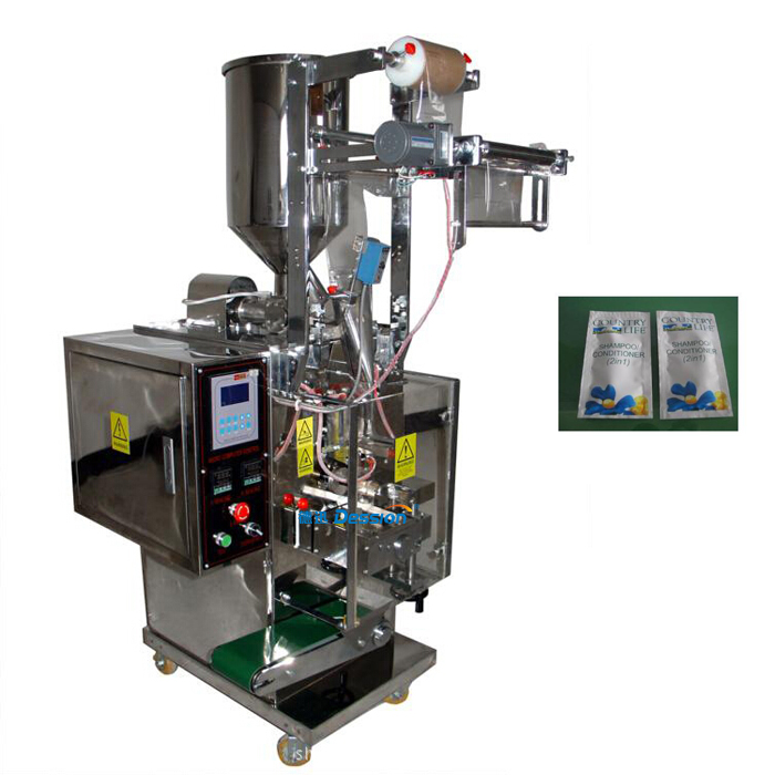 Sachet-Shampoo-Badegel-Verpackungsmaschine mit 4-Seiten-Versiegelung