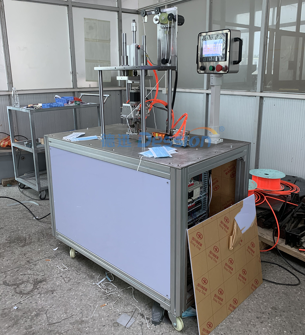 Semi Automatic Manual Ear Loop Spot Welding Machine