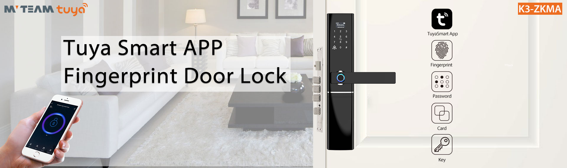Tuya intelligentes Türschloss