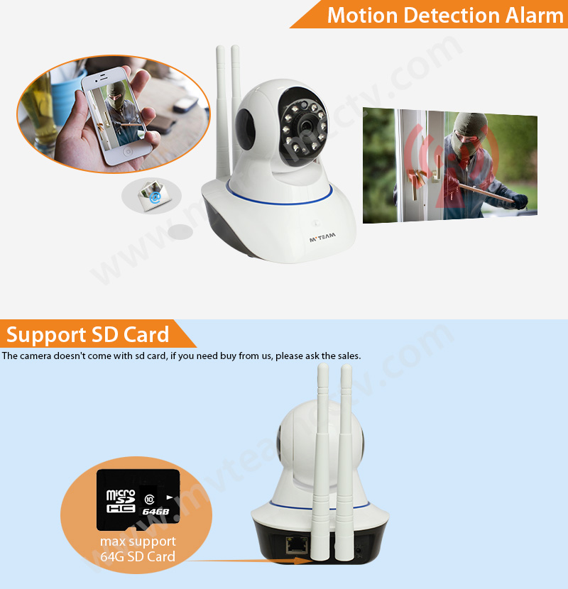 2MP 1080P Wifi Home Security Camera Pan Tilt Baby Monitor(H100-D8)