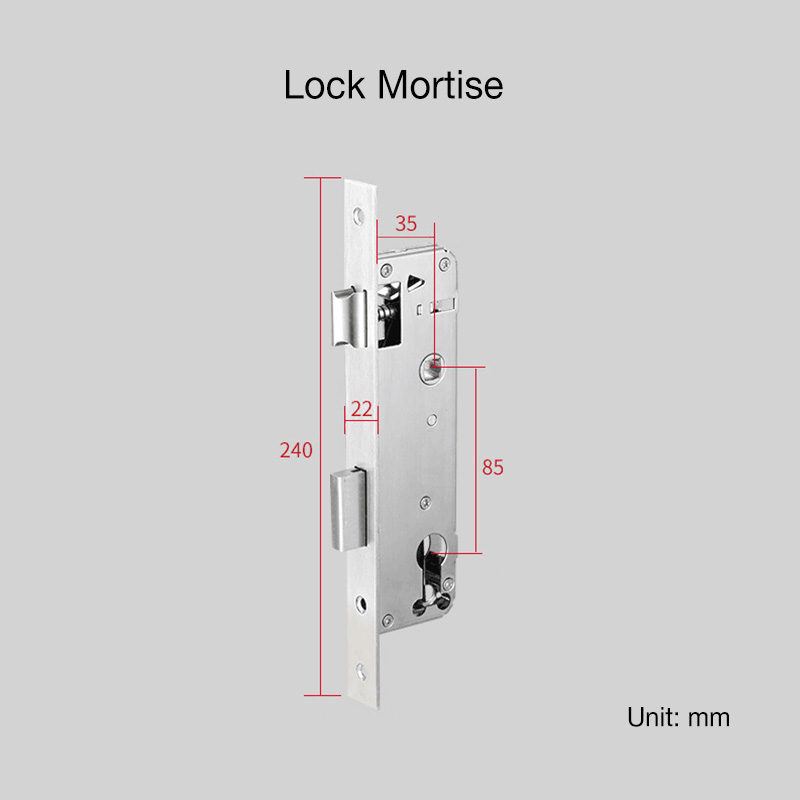 Hotel Door Lock 304 Stainless Steel Key Card Door Lock for Broken Bridge Aluminum Door Sliding Door Aluminum Alloy Door
