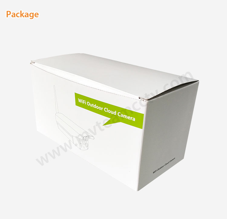 Outdoor IP WiFi Camera AI Humanoid Detection Early Warning Waterproof HD 2MP 1080P CCTV Surveillance Smart Security Camera
