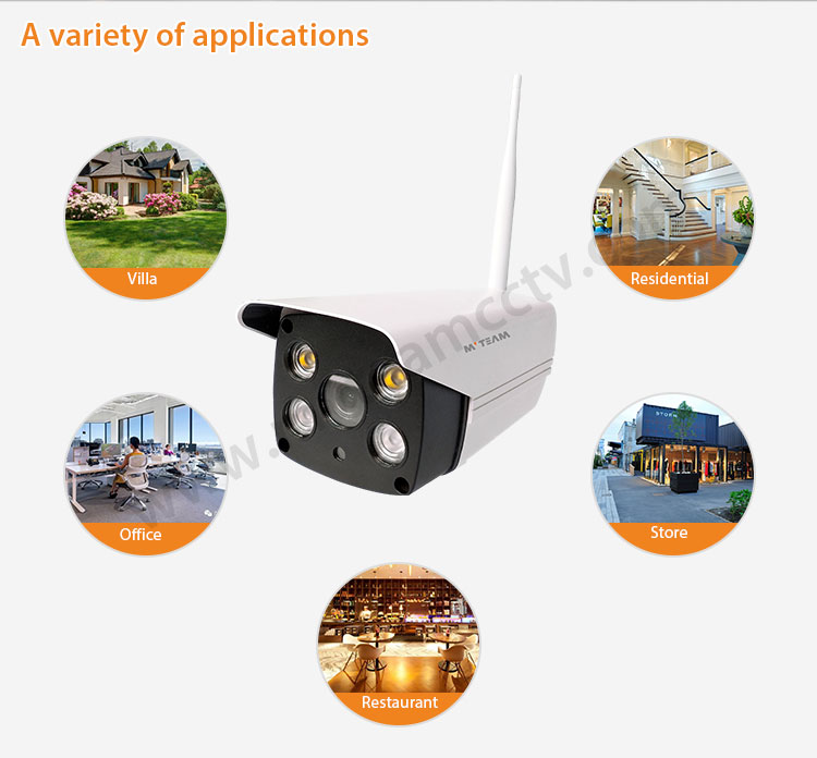 Outdoor IP WiFi Camera AI Humanoid Detection Early Warning Waterproof HD 2MP 1080P CCTV Surveillance Smart Security Camera