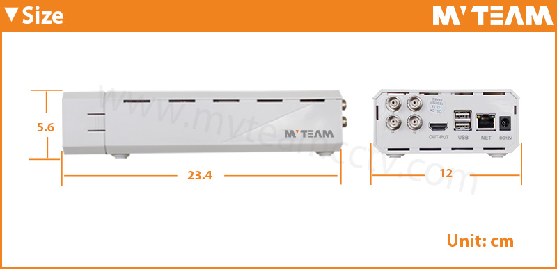 Wholesale 1080H AHD TVI CVI CVBS IP Hybrid 4CH Mini DVR( 5704H80H)