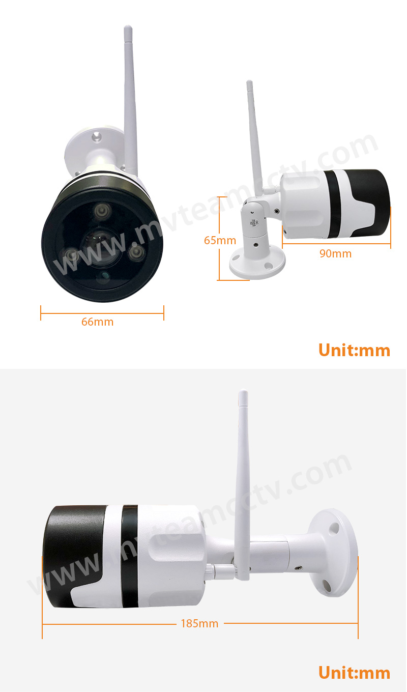 3MP 2MP Outdoor Waterproof Bullet IR Day and Night 360 Degree Panorama VR Wifi Camera