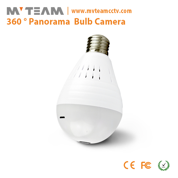 Appareil-photo d'intérieur ampoule H100-E d'appareil-photo caché par 360 degrés de télévision en circuit fermé de VR Wifi