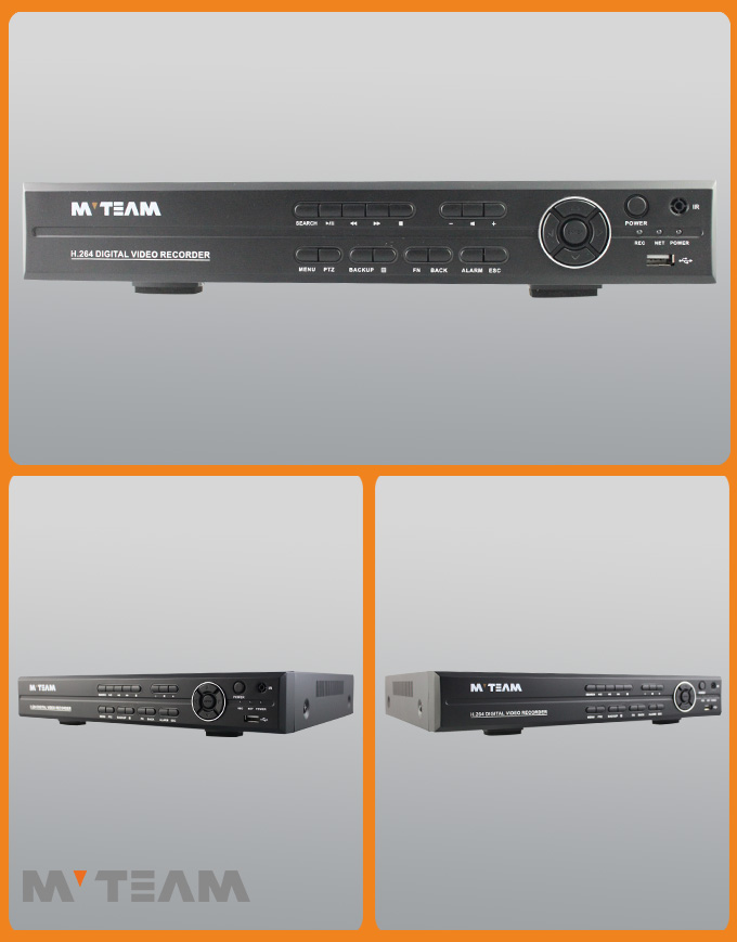 IP analogique 8ch H.264 AHD CVI TVI P2P enregistrement DVR 1080P (6408H80P)