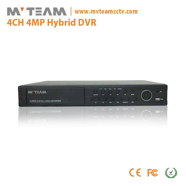 Besten Hybrid DVR 4MP 2560 * 1440 AHD TVI IP H 264 DVR 4CH (6404H 400)